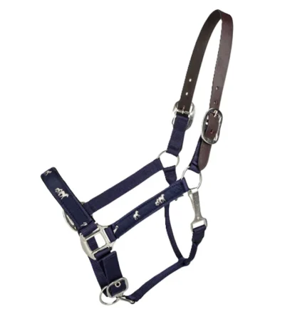 gatsby Padded Leather Horse Halter oversized