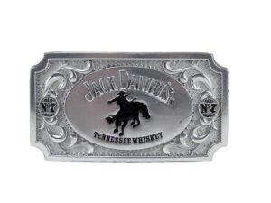 Kids German Silver Bucking Bronco horse belt buckle