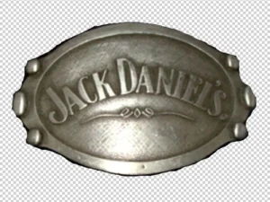 Jack Daniel logo belt buckle