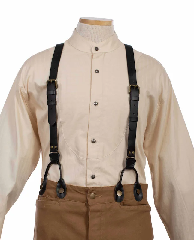leather frontier suspenders