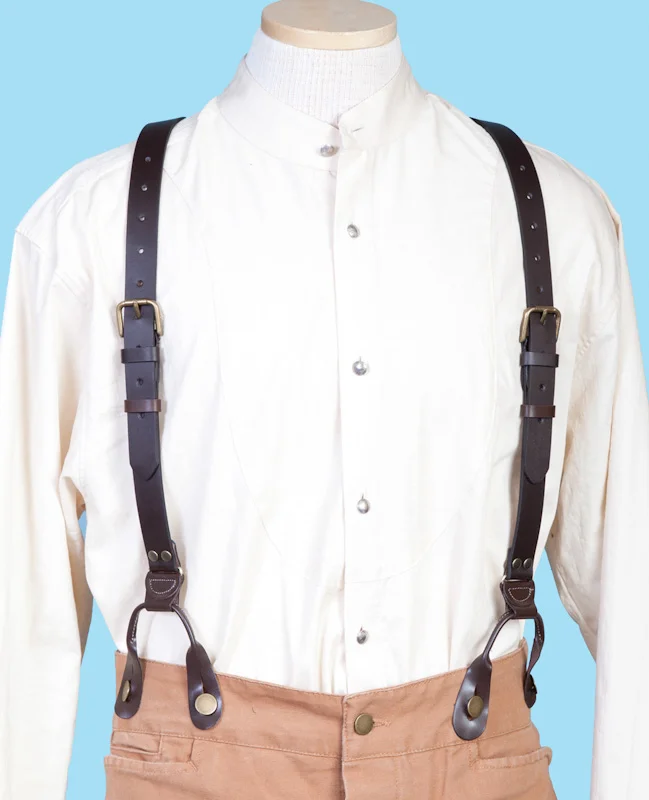 leather frontier suspenders