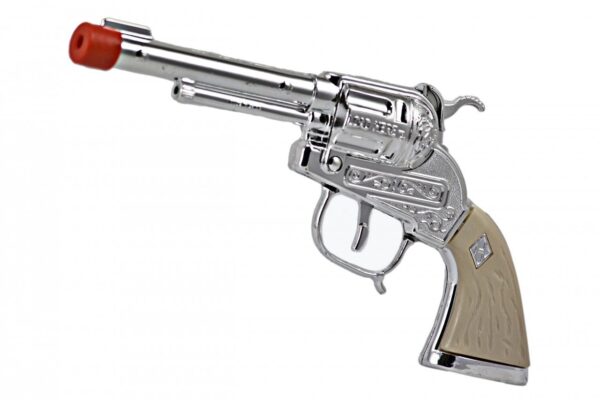"The Scout" Kids double toy gun set <ul style="list-style: inside none square;"> <li>8.5", 5 oz</li> <li>TAKES ROLL CAPS</li> </ul> •