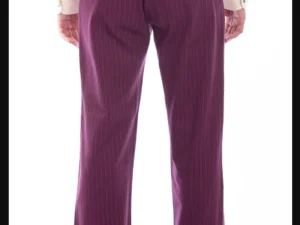 Men's Railhead Burgundy Stripe Scully Wahmaker Pants