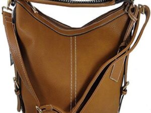 Lisa Women Vegan Leather Tan Concealed Handbag