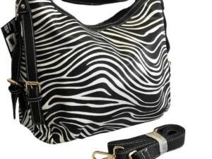 Vegan Leather Zebra Concealed Handbag