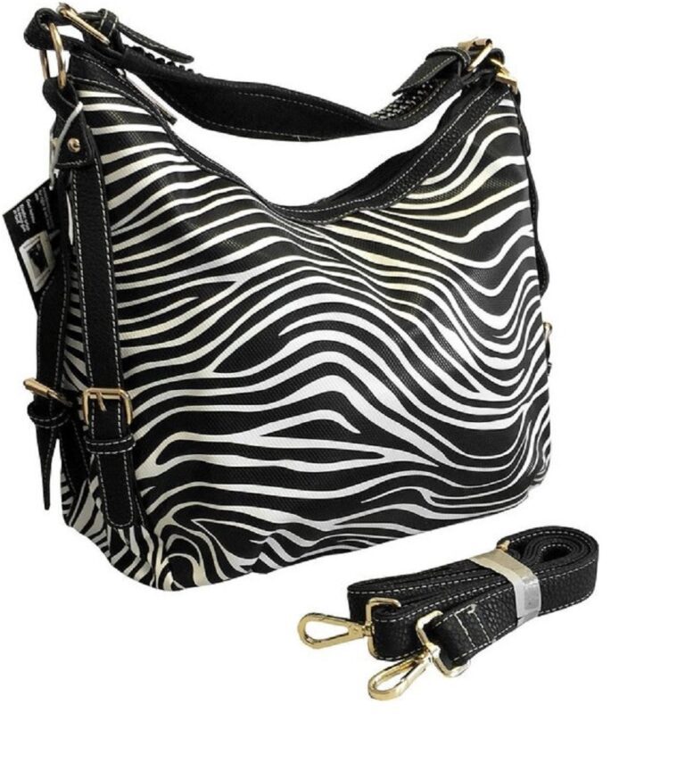 Vegan Leather Zebra Concealed Handbag