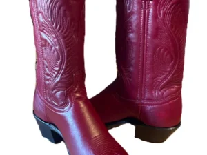 red leather western cowboy boots for women