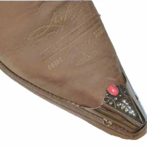 Snip toe Silver cowboy boot tips