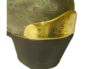 Gold Cowboy Boot Heel Guards