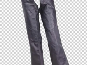 Low rise leather chaps