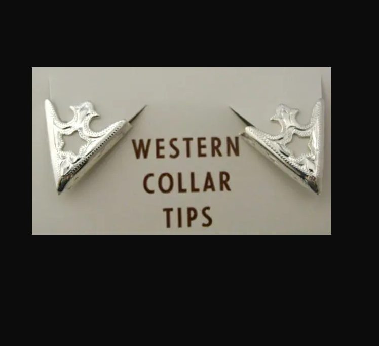 The Wild Cowboy Sterling silver Star Shirt collar tips