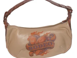 cowgirl rodeo leather studded handbag purse