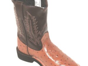 Denver brown leather youth cowboy boots