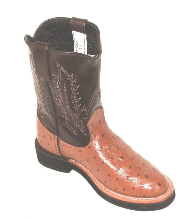 Denver brown leather youth cowboy boots