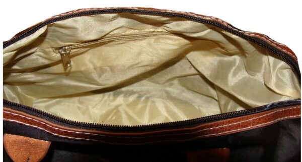 The inside of "The Wild Cowgirl" Cross-body Black Handbag.