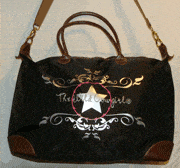 The Wild Cowgirl" Cross-body Black Handbag