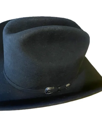 Black wool cowboy hat for men or women