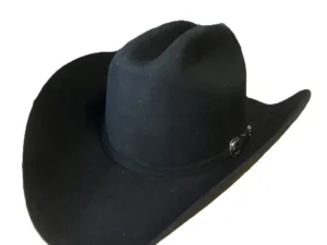 Black wool taco cowboy hat for men or women