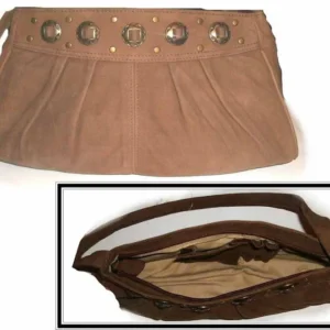 Nubuck brown leather western purse by Abilene Boots