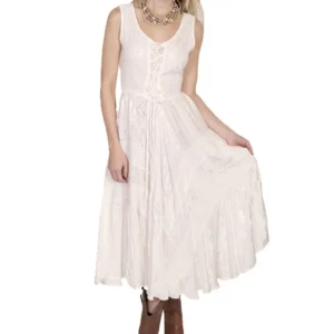 ivory strapless Country western dress for women