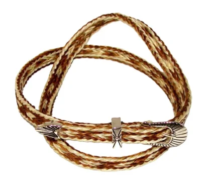 brown horse hair cowboy hat band