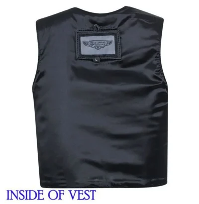 Toddler Black leather western vest