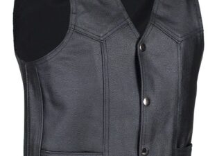 Wild Cowboy Child black leather western vest Product Image