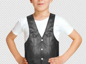 kids leather cowboy vest