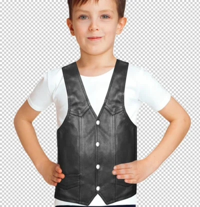 kids leather cowboy vest