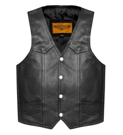 kids leather cowboy vest