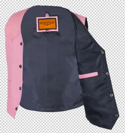 kids Pink Leather Kids Western Vest