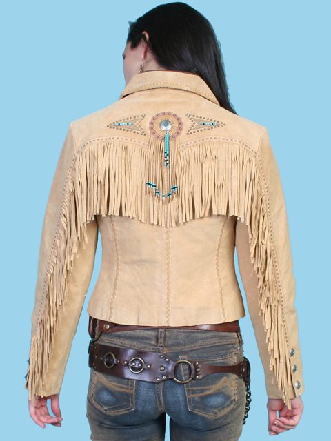 Scully - Womens Tie Dye Jacket W/Fringe