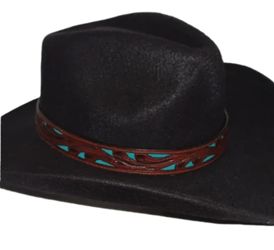 leather cowboy hat band