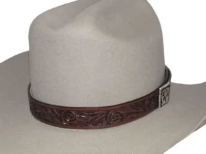Tooled Leather cowboy Hat Band.