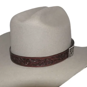 Tooled Leather cowboy Hat Band.