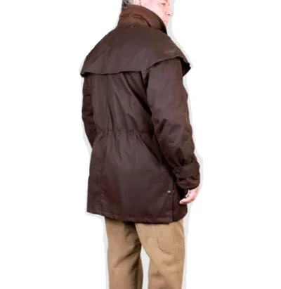 Men’s Waterproof Oilskin Drover Coat Jacket