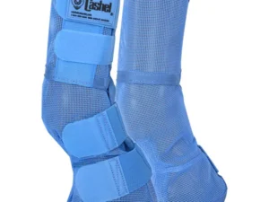 A pair of "Wounded Warrior" Blue UV Rated Horse Leg Guards with straps.
