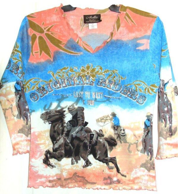 Original riders Womens Rhinestone western shirt USA made