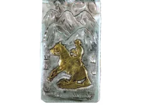 cowboy Silver Money Clip