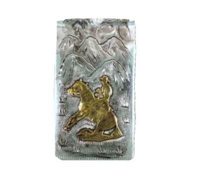 cowboy Silver Money Clip