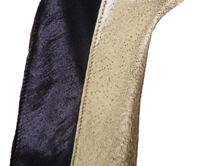 USA MADE Western neck scarves in Metallic Gold and Black