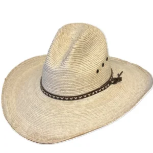 Gus Crown Cowboy Hat made of Palma Verde Straw.