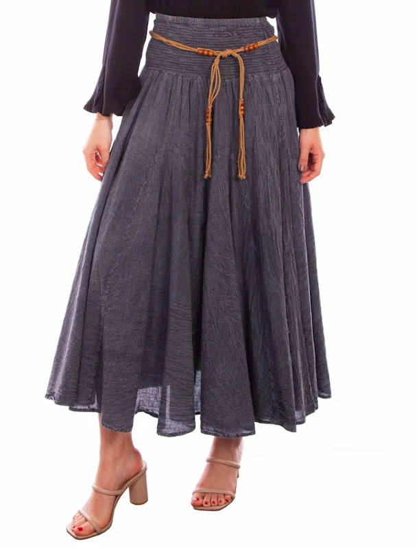 womens acid wash wrinkle skirt