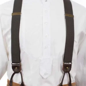 1.5" 1800s Suspenders – Y Back Leather Loops – Scully Rangewear