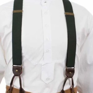 1.5" 1800s Suspenders – Y Back Leather Loops – Scully Rangewear