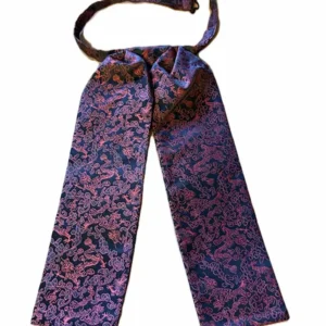 Red Dragon old west silk tie