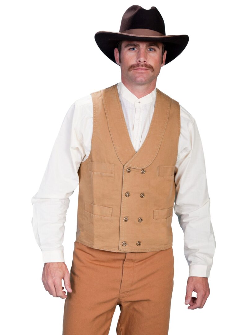 Wild Cowboy Western Canvas Vests Product Image
