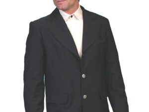 Mens Scully Traditional Old West Black Dress Coat Image