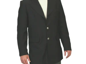 men's old west black frock coat