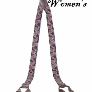 Women's 1800s Suspenders – Blue Paisley Y Back - Scully Rangewear
